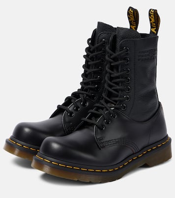 x Dr. Martens botas con cordones 1490 10-Eye de piel | MM6 Maison Margiela