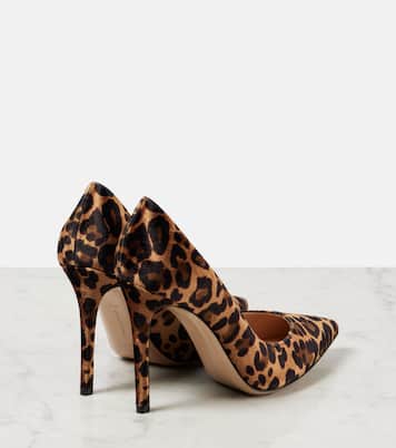 Gianvito 105 leopard-print velvet pumps | Gianvito Rossi
