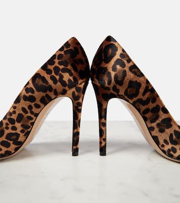 Gianvito 105 leopard-print velvet pumps | Gianvito Rossi