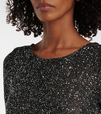 Abito lungo in maglia con paillettes | Alessandra Rich