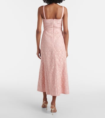 Bow-detail macramé midi dress | Giambattista Valli