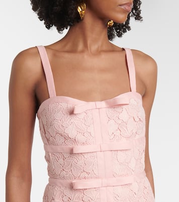 Bow-detail macramé midi dress | Giambattista Valli