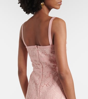 Bow-detail macramé midi dress | Giambattista Valli