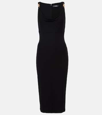 Vestido midi Medusa ‘95 de crepé | Versace