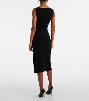 Vestido midi Medusa ‘95 de crepé | Versace