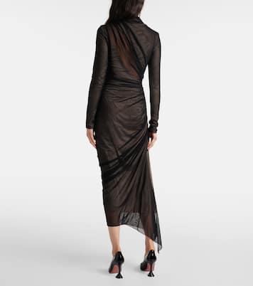 Midikleid aus Mesh | Mugler