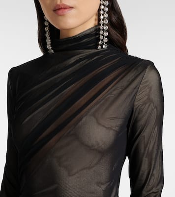 Midikleid aus Mesh | Mugler