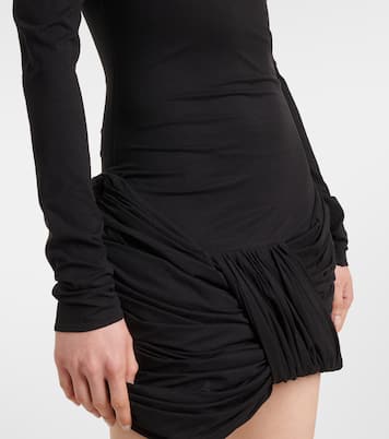 Ruched silk-blend minidress | Magda Butrym