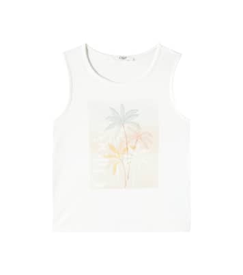 Top in cotone con stampa | Chloé Kids