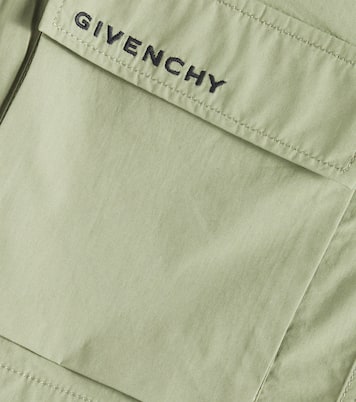 Bermuda in popeline di misto cotone | Givenchy Kids