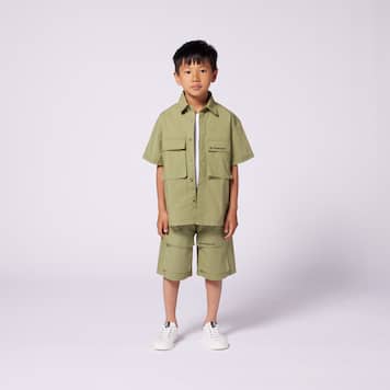 Bermuda in popeline di misto cotone | Givenchy Kids