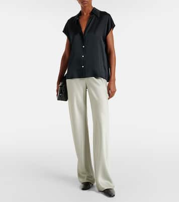 Weite Hose aus Satin | Vince