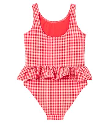 Soline checked ruffled swimsuit | Konges Sløjd