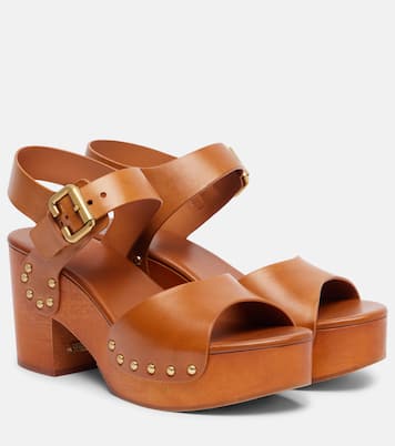 Jeannette 80 studded leather sandals | Chloé