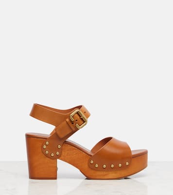Jeannette 80 studded leather sandals | Chloé