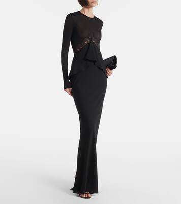 Endrey Disconnect lace-trimmed gown | Christopher Esber