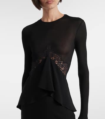 Endrey Disconnect lace-trimmed gown | Christopher Esber