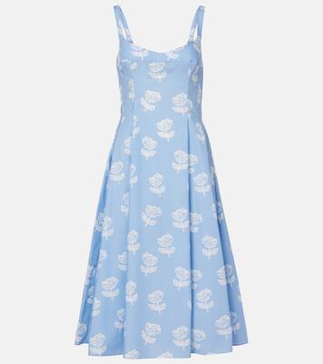 Floral cotton midi dress | Marni