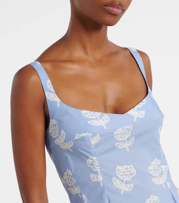 Floral cotton midi dress | Marni