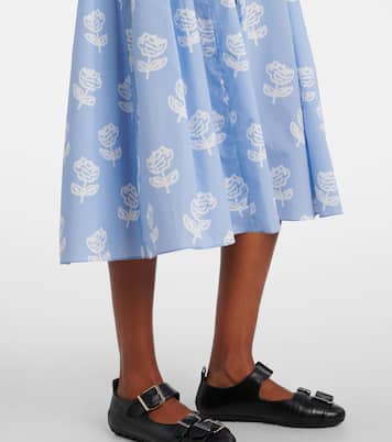 Floral cotton midi dress | Marni