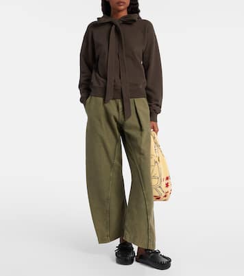 Cotton jersey hoodie | JW Anderson