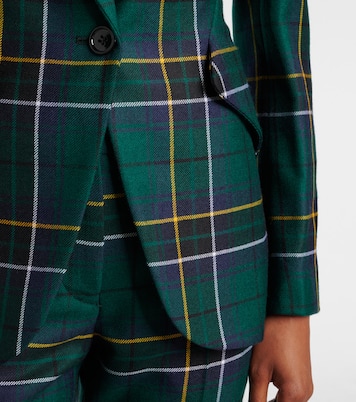 Plaid wool blazer | McQueen