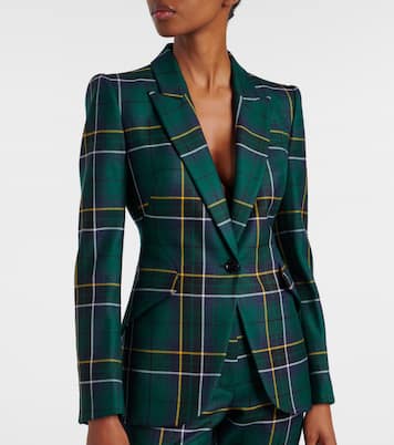 Plaid wool blazer | McQueen