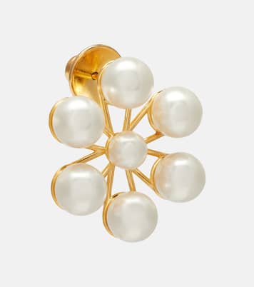 Pendientes de perlas sintéticas florales | Oscar de la Renta