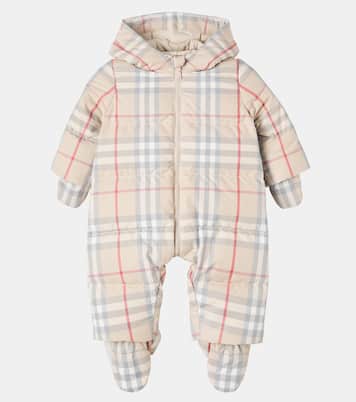 Bebé - mono de plumas de nieve Burberry Check | Burberry Kids