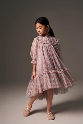 Abito Marisol in tulle con stampa floreale | C'era Una Volta