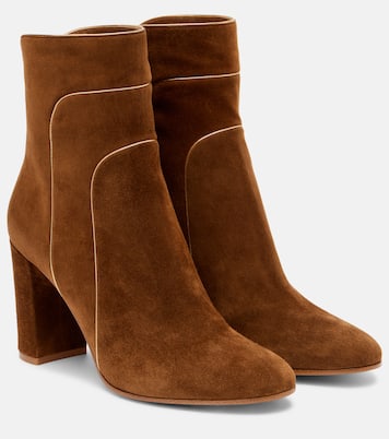 Juliette绒面革85及踝靴 | Gianvito Rossi