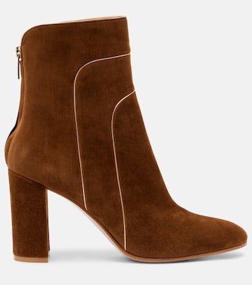 Juliette绒面革85及踝靴 | Gianvito Rossi
