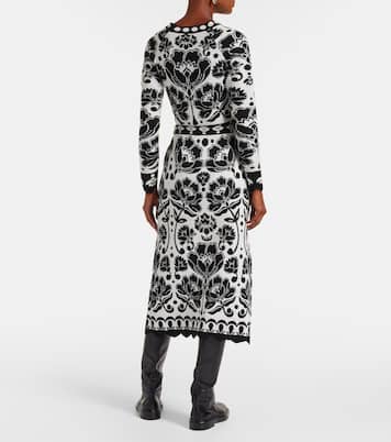 Floral Arabesque jacquard midi skirt | Farm Rio