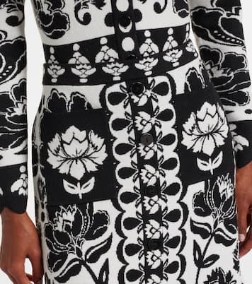 Floral Arabesque jacquard midi skirt | Farm Rio