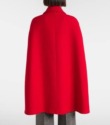 Cape VLogo aus Wolle | Valentino