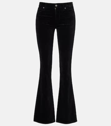 Mid-Rise-Schlaghose Leggy Bootcut aus Samt | 7 For All Mankind