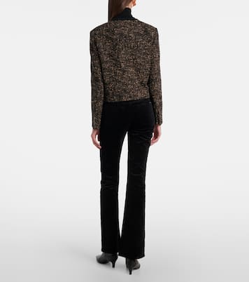 Mid-Rise-Schlaghose Leggy Bootcut aus Samt | 7 For All Mankind