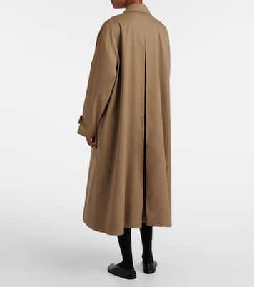 Lolana cotton gabardine coat | The Row