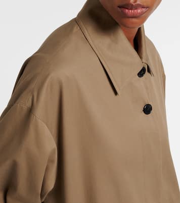 Lolana cotton gabardine coat | The Row