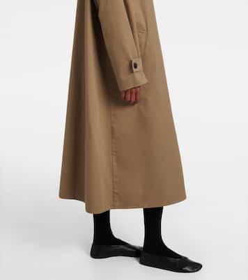 Lolana cotton gabardine coat | The Row