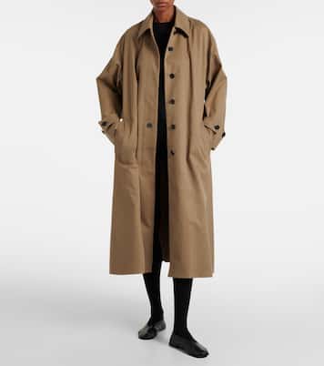 Lolana cotton gabardine coat | The Row