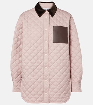 Anagram quilted leather-trimmed jacket | Loewe