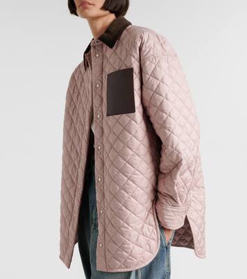 Anagram quilted leather-trimmed jacket | Loewe