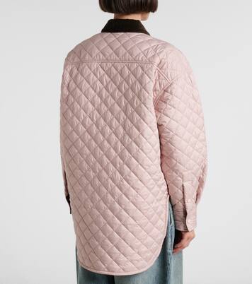 Anagram quilted leather-trimmed jacket | Loewe