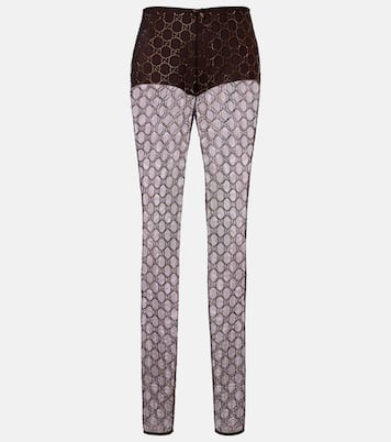 GG Crystal tulle leggings | Gucci