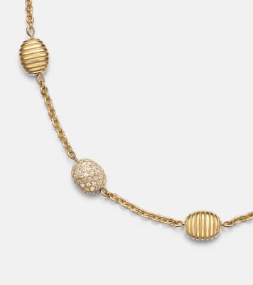 Isla Station 18kt gold necklace with diamonds | Pamela Zamore