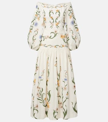 Floral cotton maxi dress | Agua by Agua Bendita