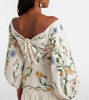 Floral cotton maxi dress | Agua by Agua Bendita