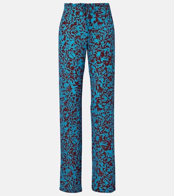 Printed wide-leg pants | Dries Van Noten