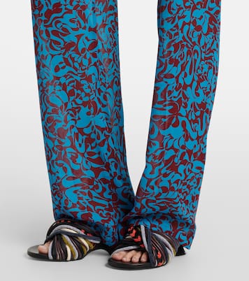 Printed wide-leg pants | Dries Van Noten